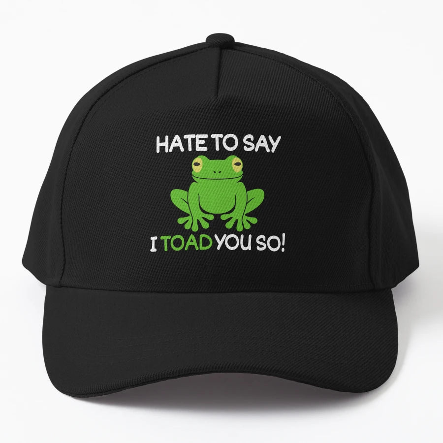 Hate To Say I Toad You So OTTO Dad Hat - Everyday Essential - Snapback, Trucker Hat, Dad Hat, Denim Baseball Cap