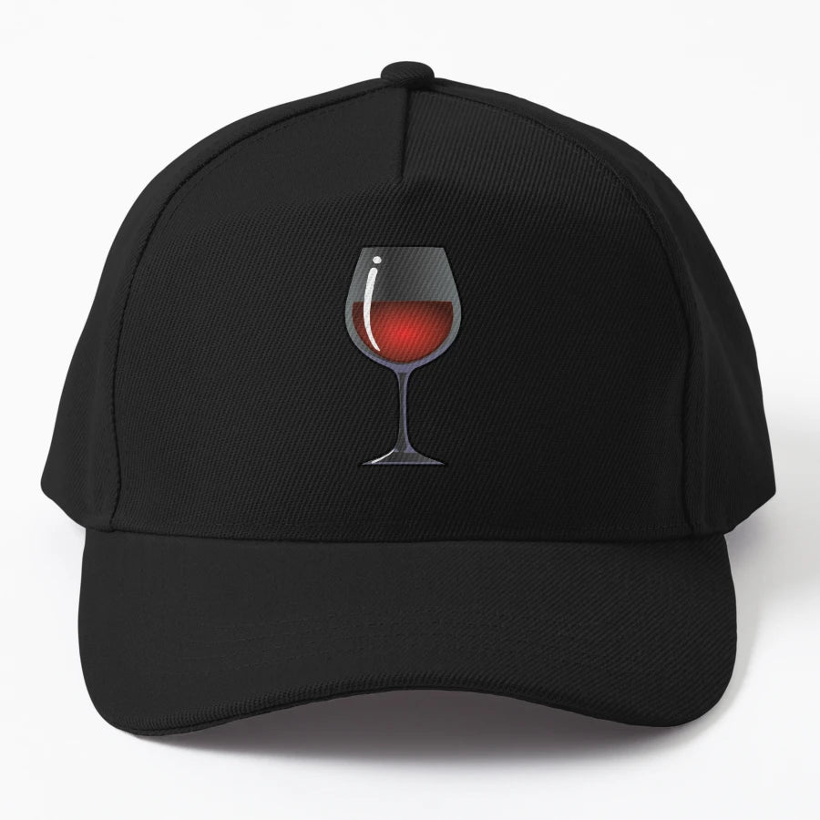 Red Wine Glass OTTO Dad Hat - Outdoor Style - Snapback, Trucker Hat, Dad Hat, Denim Baseball Cap