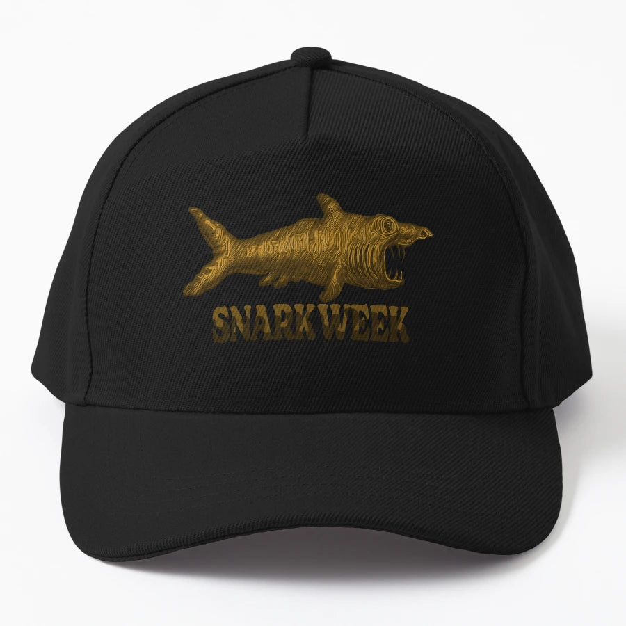 Funny Snark Denim Baseball Cap - Embroidered Design - Snapback, Trucker Hat, Dad Hat, Denim Baseball Cap