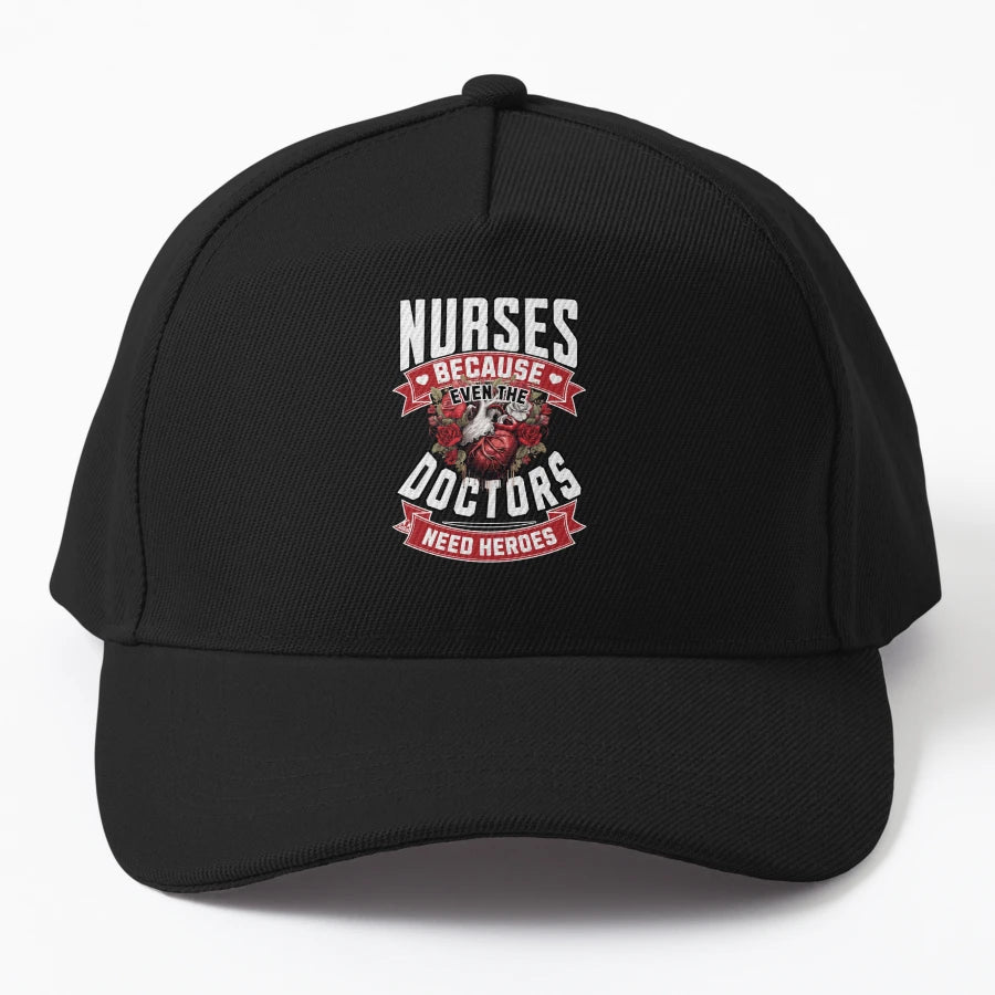 Nurses Because Even Doctors Need Heroes New Era Snapback - Snapback, Trucker Hat, Dad Hat, Denim Baseball Cap