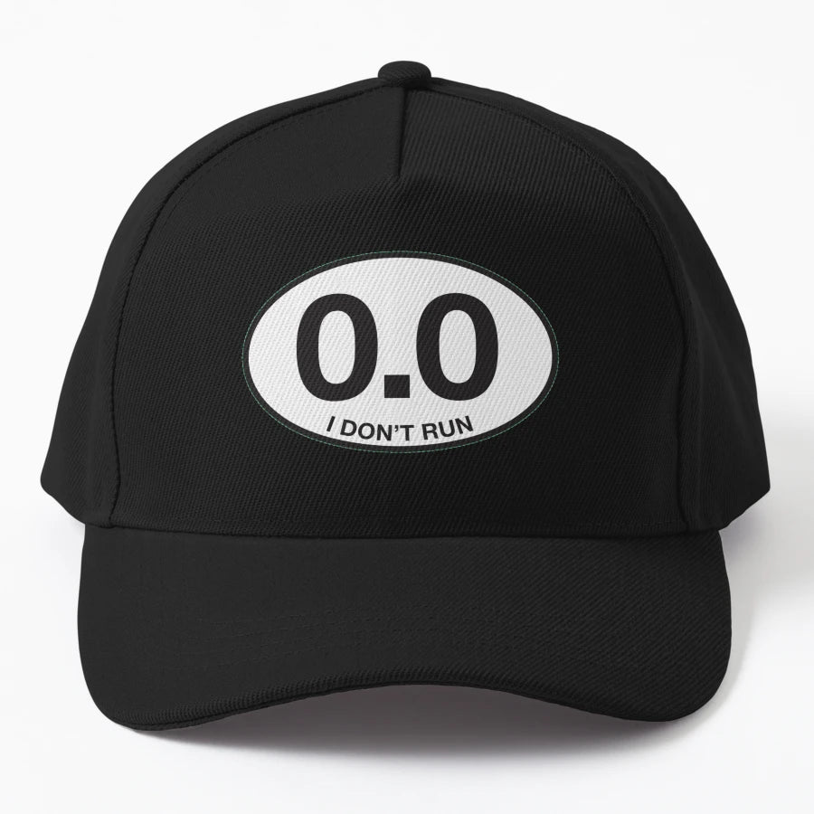 0 0 I Dont Run Funny Oval Non Runners Who New Era Snapback - Snapback, Trucker Hat, Dad Hat, Denim Baseball Cap