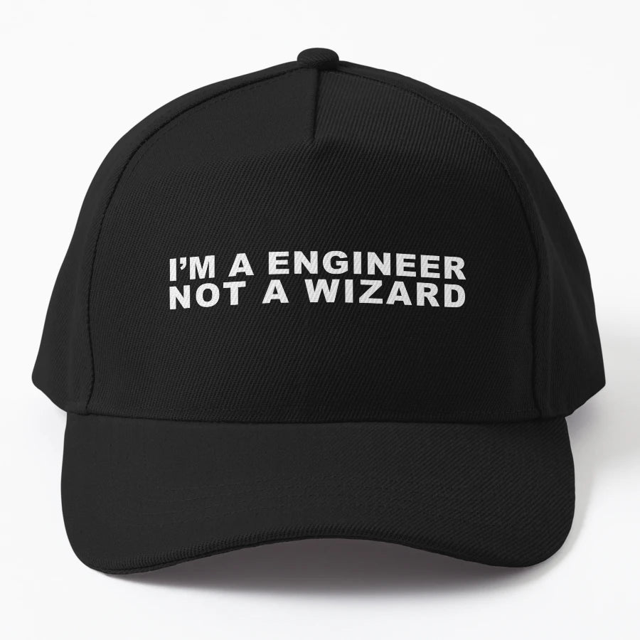 I Am Engineer Denim Baseball Cap - Premium Low-Profile - Snapback, Trucker Hat, Dad Hat, Denim Baseball Cap