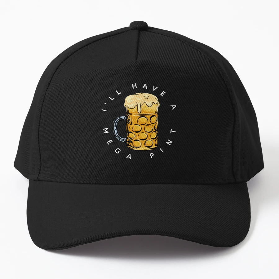 Ill Have Mega Pint New Era Snapback - Minimalist Style - Snapback, Trucker Hat, Dad Hat, Denim Baseball Cap