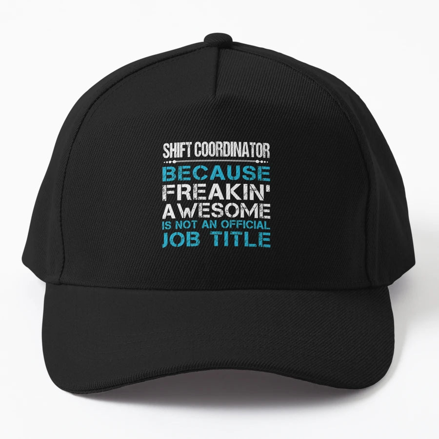 Shift Coordinator T Shirt Freaking Awesome Job Trucker Hat - Snapback, Trucker Hat, Dad Hat, Denim Baseball Cap