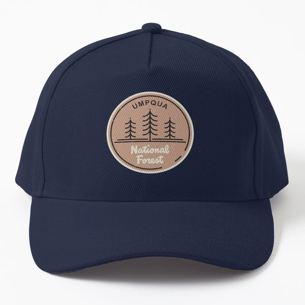 Umpqua National Forest New Era Snapback - Minimalist Style - Snapback, Trucker Hat, Dad Hat, Denim Baseball Cap