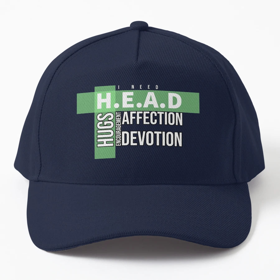 I Need Head Hugs Encouragement Affection New Era Snapback - Snapback, Trucker Hat, Dad Hat, Denim Baseball Cap