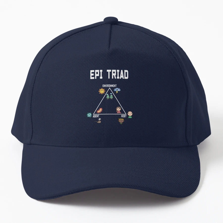 Epidemiology Triangle New Era Snapback - Distressed Classic - Snapback, Trucker Hat, Dad Hat, Denim Baseball Cap