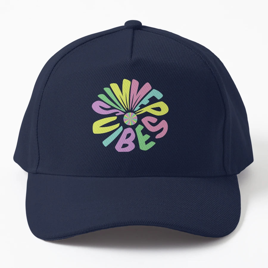 Summer Vibes OTTO Dad Hat - Low-Profile Fit - Snapback, Trucker Hat, Dad Hat, Denim Baseball Cap