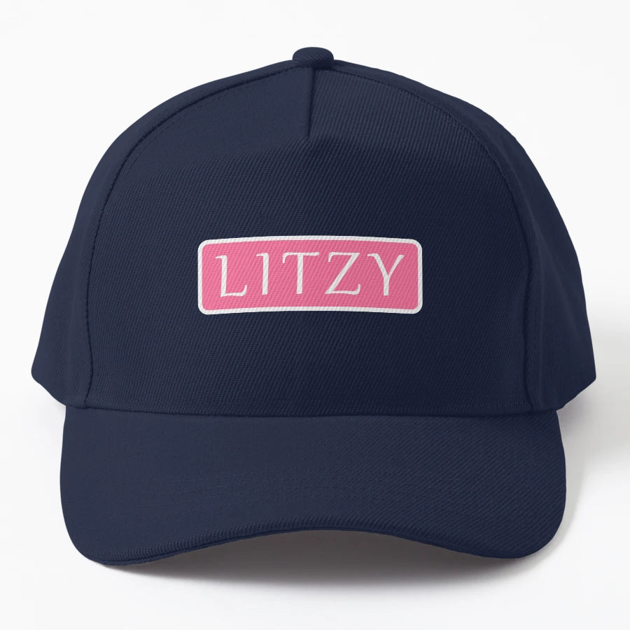 Litzy Name Denim Baseball Cap - Aesthetic Design - Snapback, Trucker Hat, Dad Hat, Denim Baseball Cap