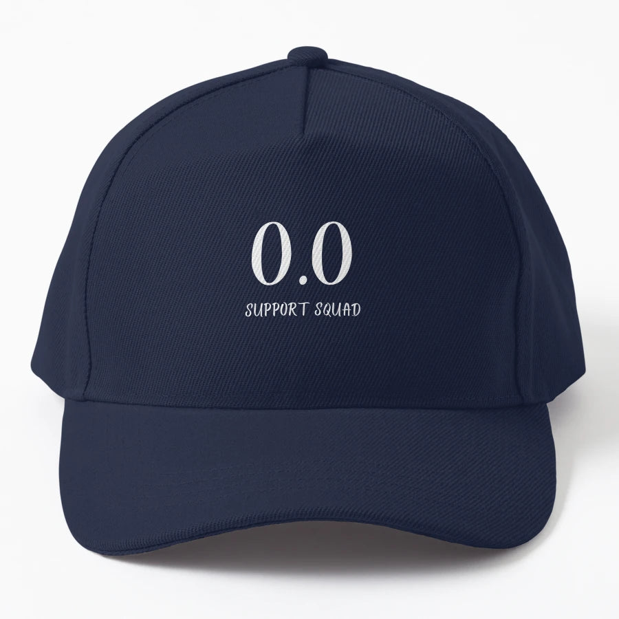0 0 Support Squad Marathon I Denim Baseball Cap - Aesthetic - Snapback, Trucker Hat, Dad Hat, Denim Baseball Cap