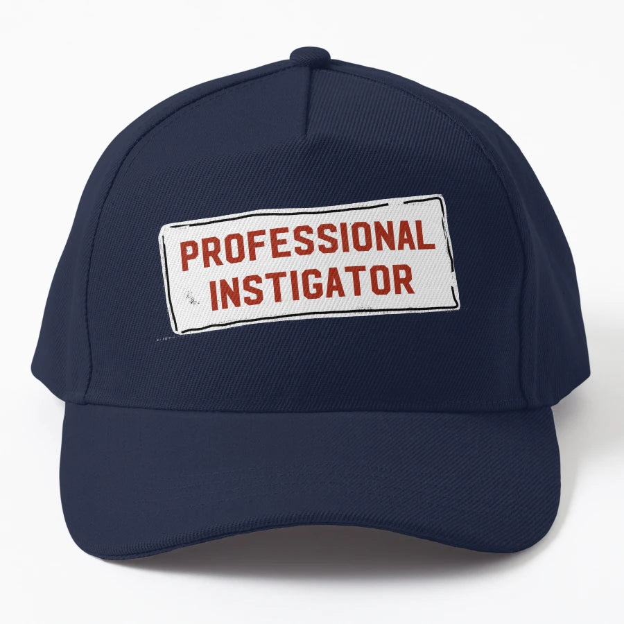 Professional Instigator OTTO Dad Hat - Distressed - Snapback, Trucker Hat, Dad Hat, Denim Baseball Cap