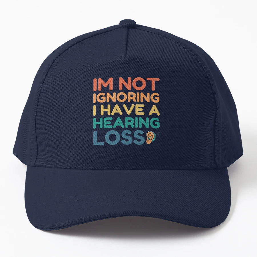 Im Not Ignoring You I Have Hearing Loss Trucker Hat - Premiu - Snapback, Trucker Hat, Dad Hat, Denim Baseball Cap