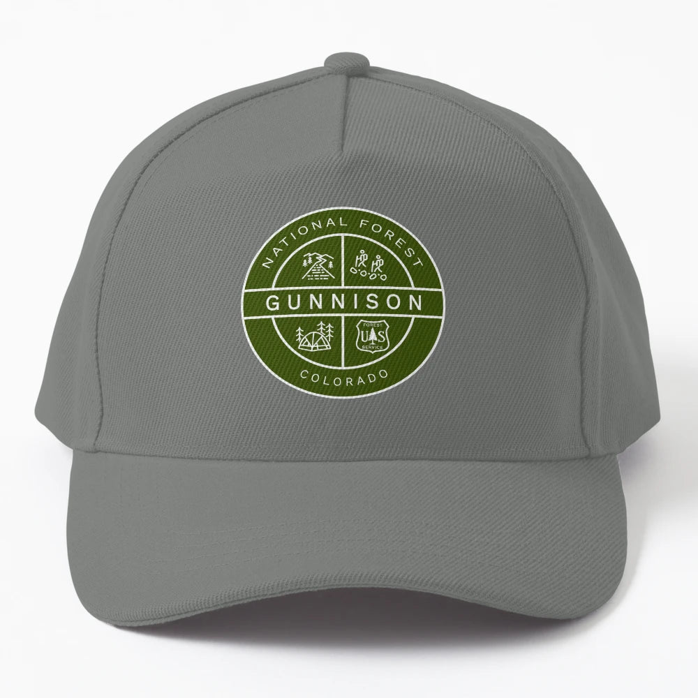 Gunnison National Forest Heraldic Logo New Era Snapback - Snapback, Trucker Hat, Dad Hat, Denim Baseball Cap
