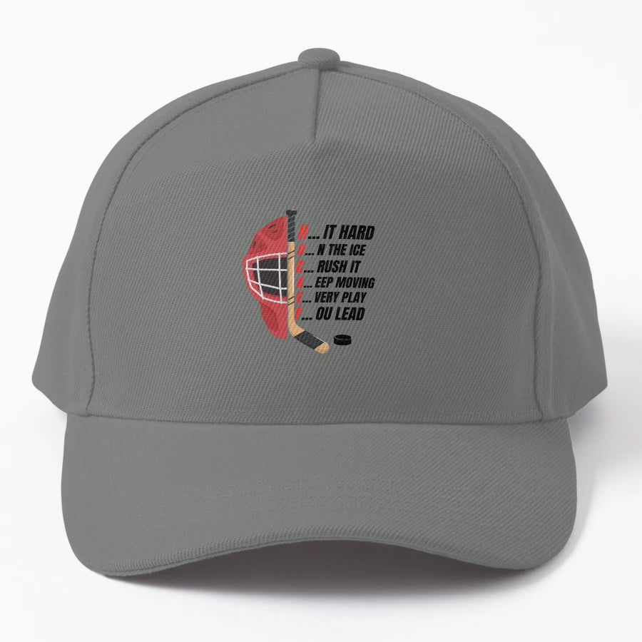 Funny Hockey Was Easy Trucker Hat - Great Gift Idea for Her - Snapback, Trucker Hat, Dad Hat, Denim Baseball Cap