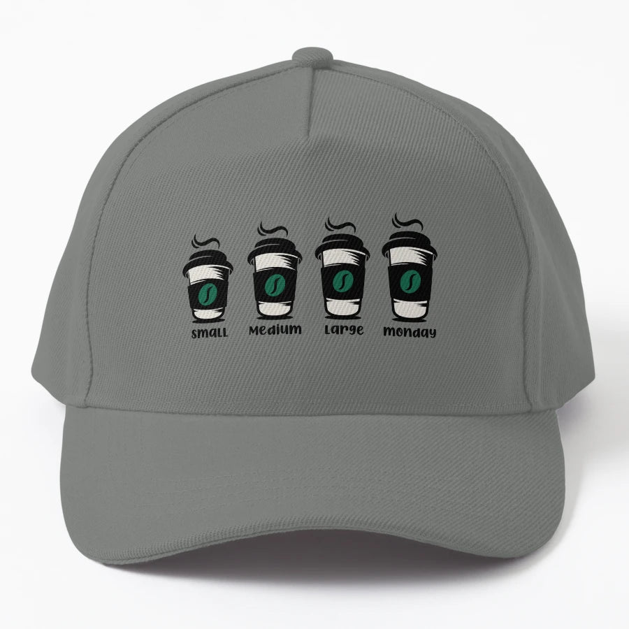 Monday Coffee Extra Large Coffee OTTO Dad Hat - Distressed - Snapback, Trucker Hat, Dad Hat, Denim Baseball Cap