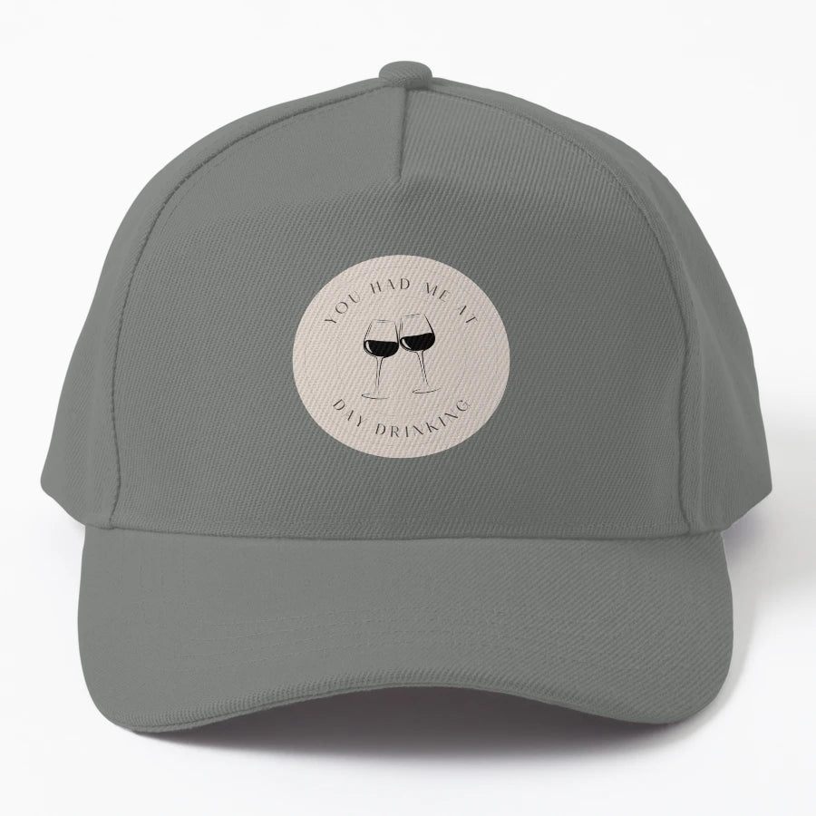 You Had Me Day Drinking OTTO Dad Hat - Washed Cotton - Snapback, Trucker Hat, Dad Hat, Denim Baseball Cap