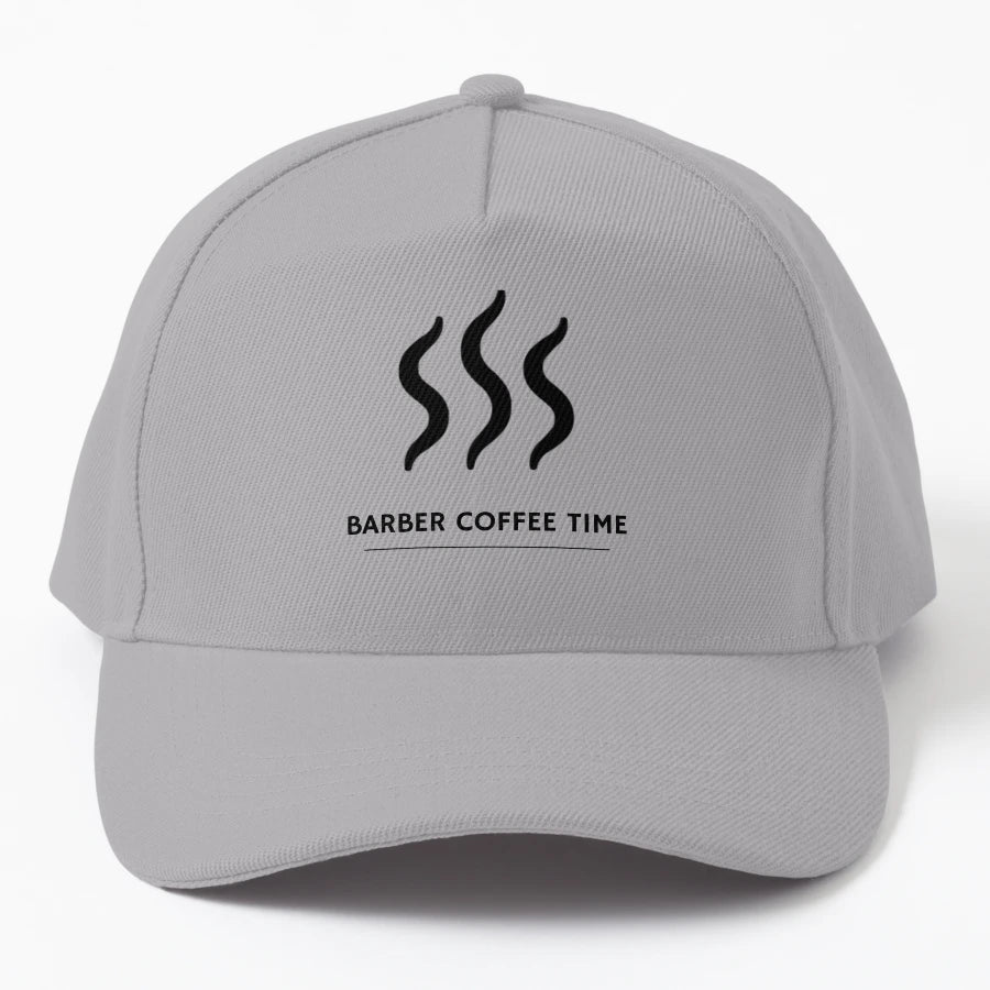 Barber Coffee Time Trucker Hat - Classic Cap - Snapback, Trucker Hat, Dad Hat, Denim Baseball Cap