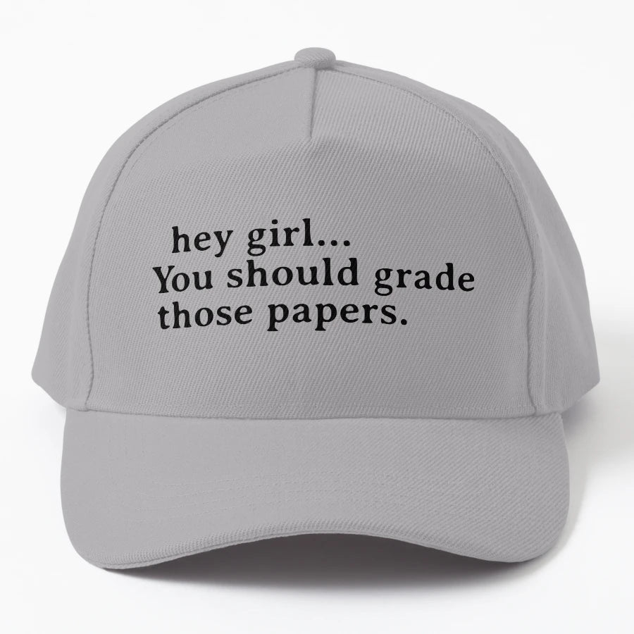 Hey You Should Grade Those Papers New Era Snapback - Unstruc - Snapback, Trucker Hat, Dad Hat, Denim Baseball Cap