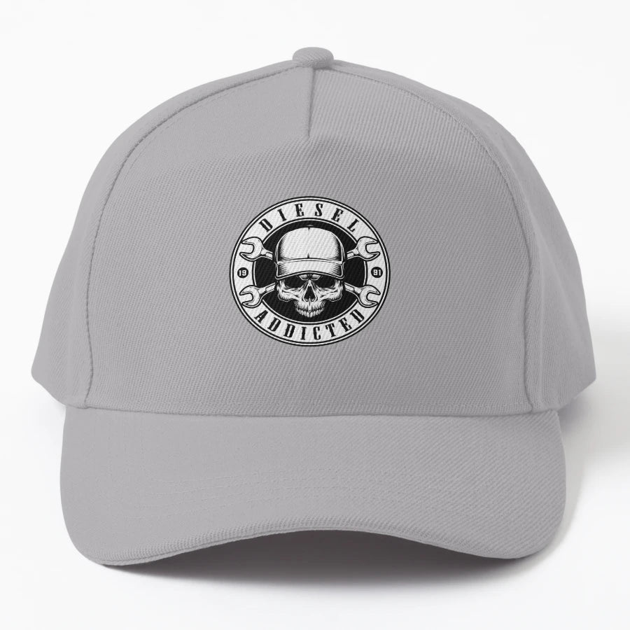 Diesel Addicted Denim Baseball Cap - Structured Custom - Snapback, Trucker Hat, Dad Hat, Denim Baseball Cap