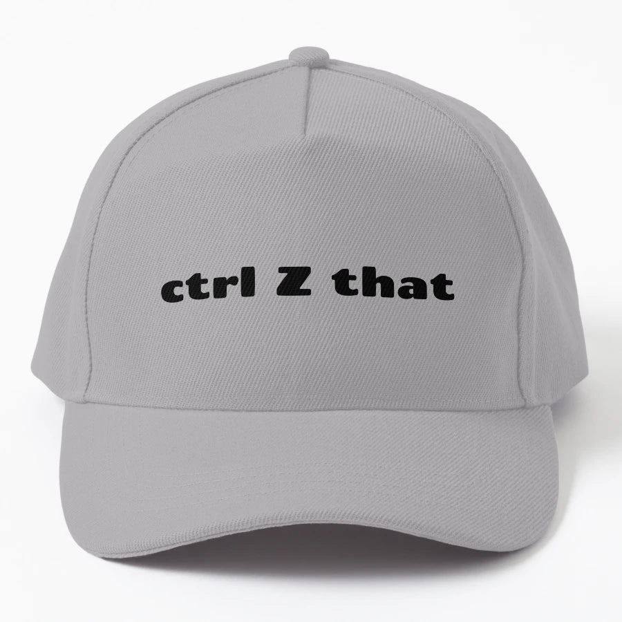 Ctrl Z That Denim Baseball Cap - Top Gift Pick for Fisherman - Snapback, Trucker Hat, Dad Hat, Denim Baseball Cap