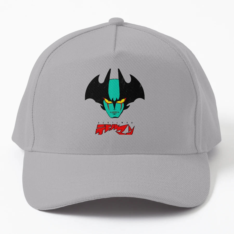 002B Devilman Head New New Era Snapback - Distressed Custom - Snapback, Trucker Hat, Dad Hat, Denim Baseball Cap