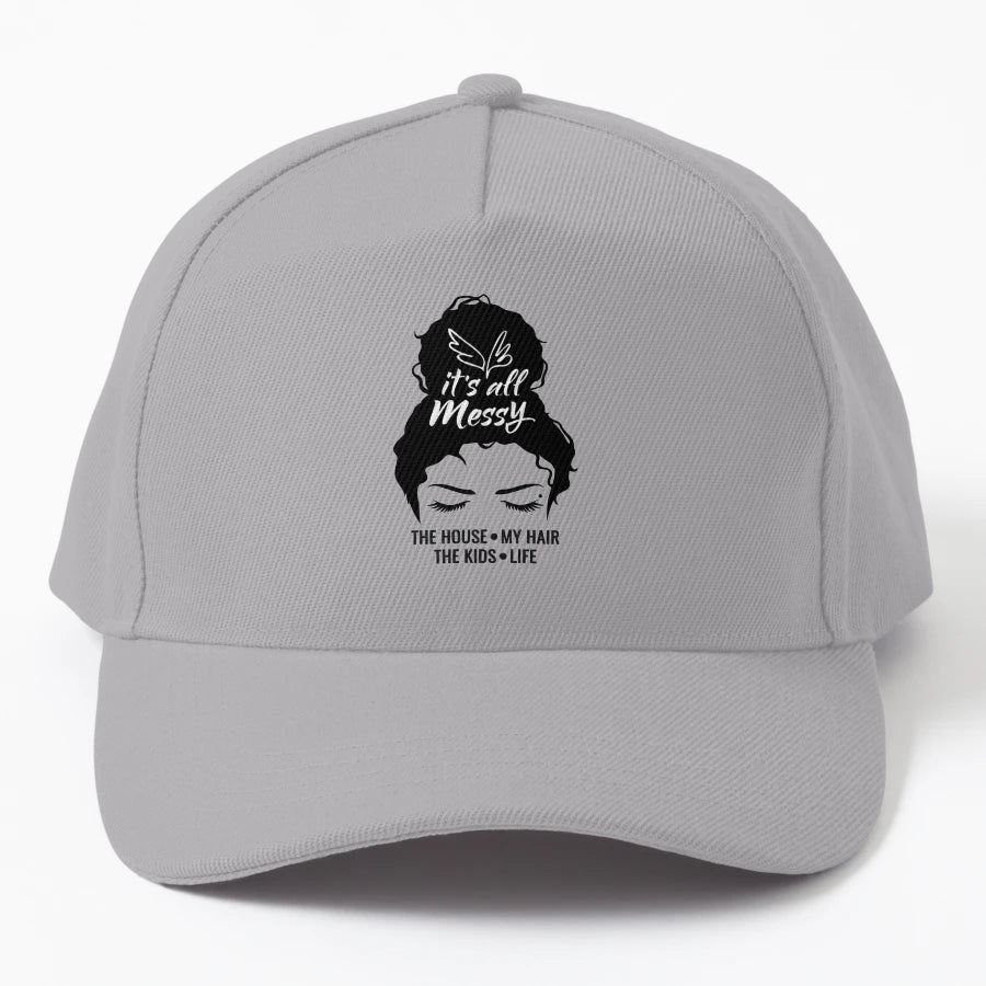 Its All Messy OTTO Dad Hat - Everyday Essential - Snapback, Trucker Hat, Dad Hat, Denim Baseball Cap