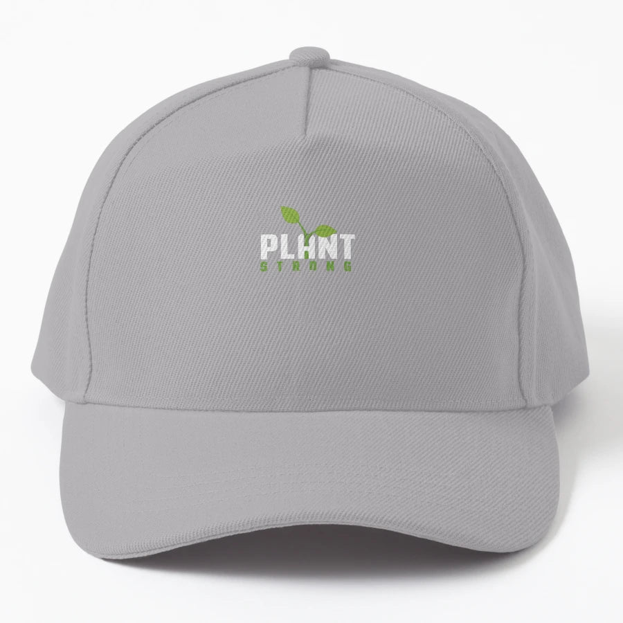 Plant Strong Trucker Hat - Unstructured Breathable Design - Snapback, Trucker Hat, Dad Hat, Denim Baseball Cap