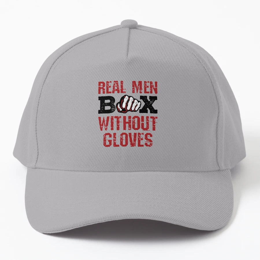 Real Box Without Gloves Bare Knuckle Boxing New Era Snapback - Snapback, Trucker Hat, Dad Hat, Denim Baseball Cap