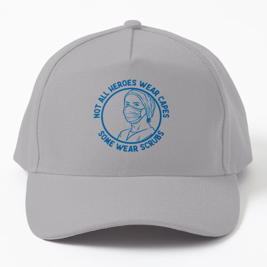 Not All Heroes Wear Capes Some Wear Denim Baseball Cap - Snapback, Trucker Hat, Dad Hat, Denim Baseball Cap