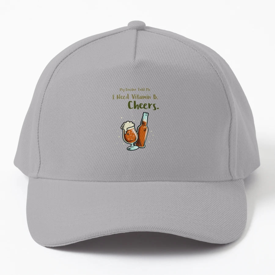 My Doctor Told Me I Need Vitamin B Cheers Trucker Hat - Snapback, Trucker Hat, Dad Hat, Denim Baseball Cap