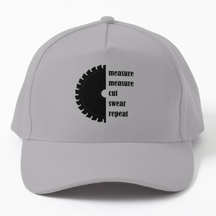 Measure Measure Cut Swear Repeat New Era Snapback - Exclusiv - Snapback, Trucker Hat, Dad Hat, Denim Baseball Cap