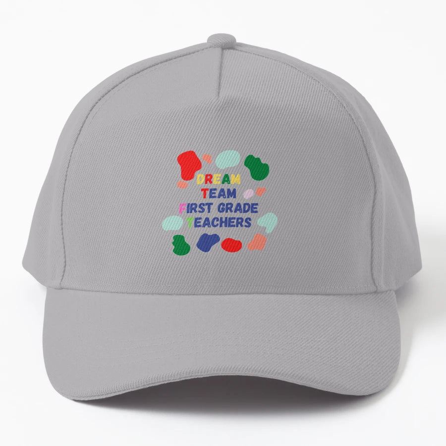 First Grade Teacher Dream Team OTTO Dad Hat - Vintage - Snapback, Trucker Hat, Dad Hat, Denim Baseball Cap