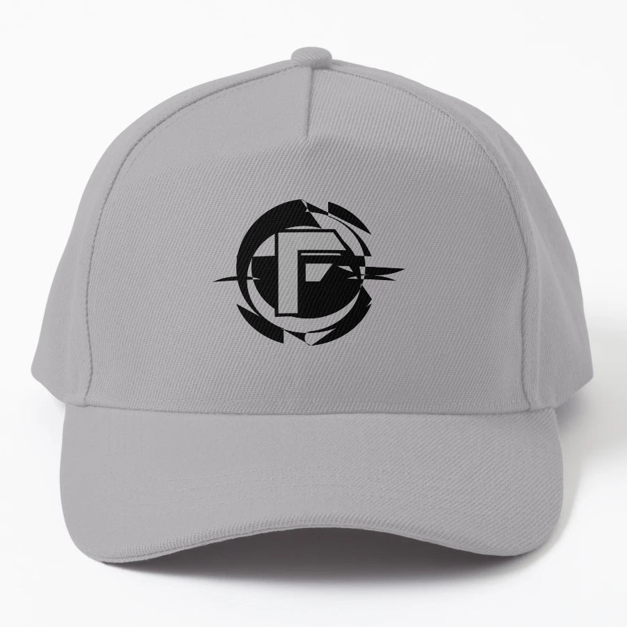 Futuristic Modern Letter F Denim Baseball Cap - High-Quality - Snapback, Trucker Hat, Dad Hat, Denim Baseball Cap