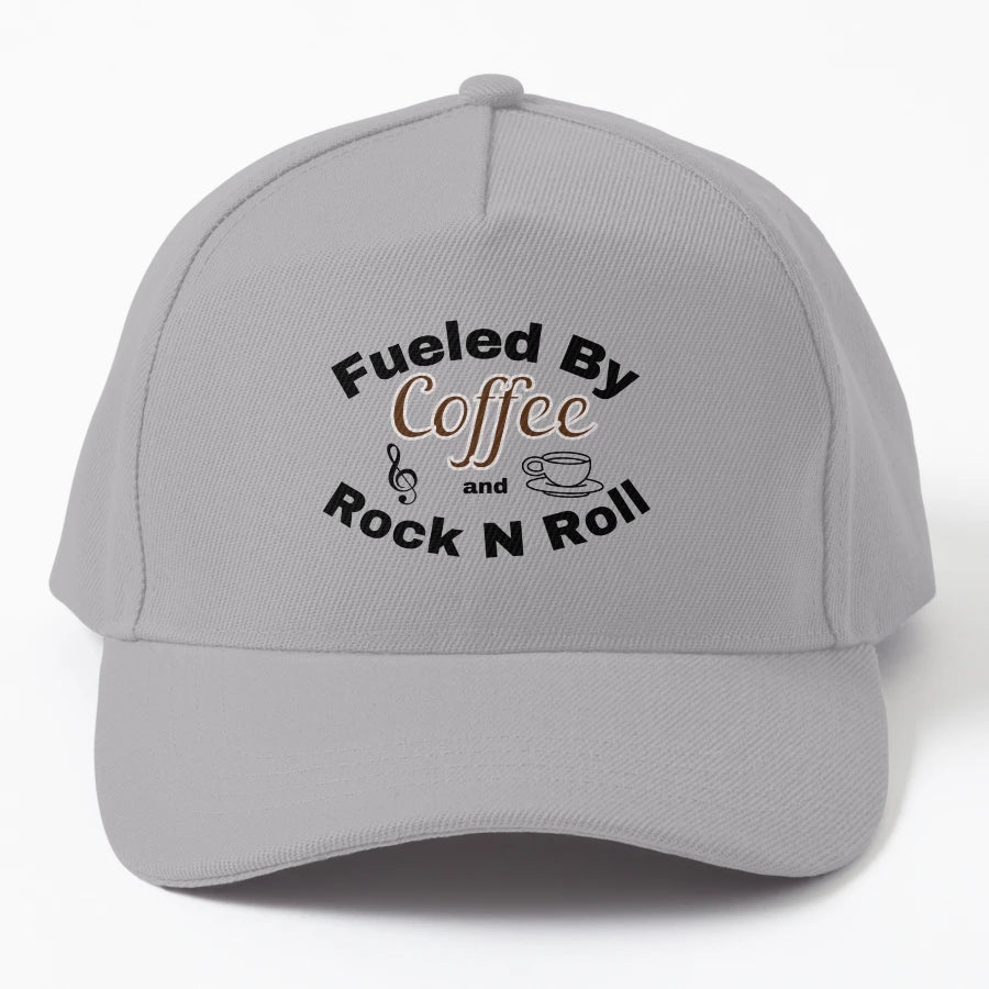 Coffee And Rock Music Fuels Me Design Trucker Hat - Unstruct - Snapback, Trucker Hat, Dad Hat, Denim Baseball Cap