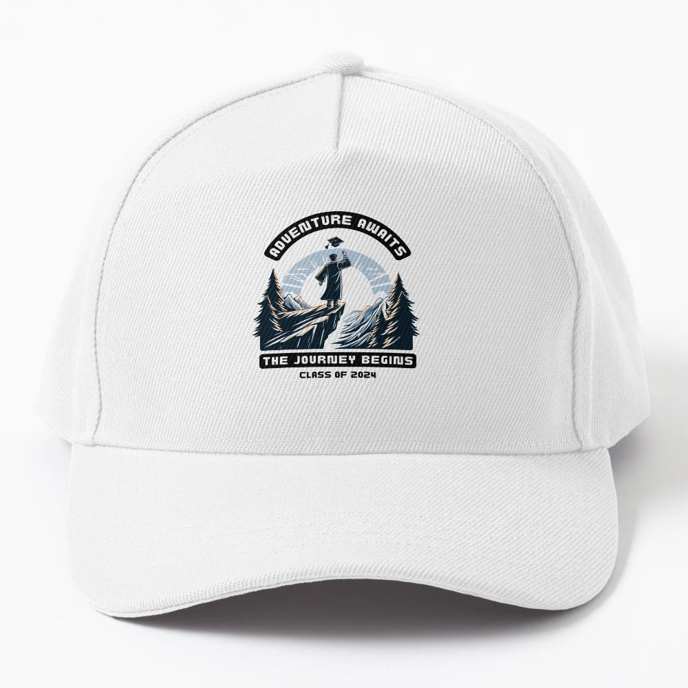 Adventure Awaits Graduation Dawn Journey New Era Snapback - Snapback, Trucker Hat, Dad Hat, Denim Baseball Cap