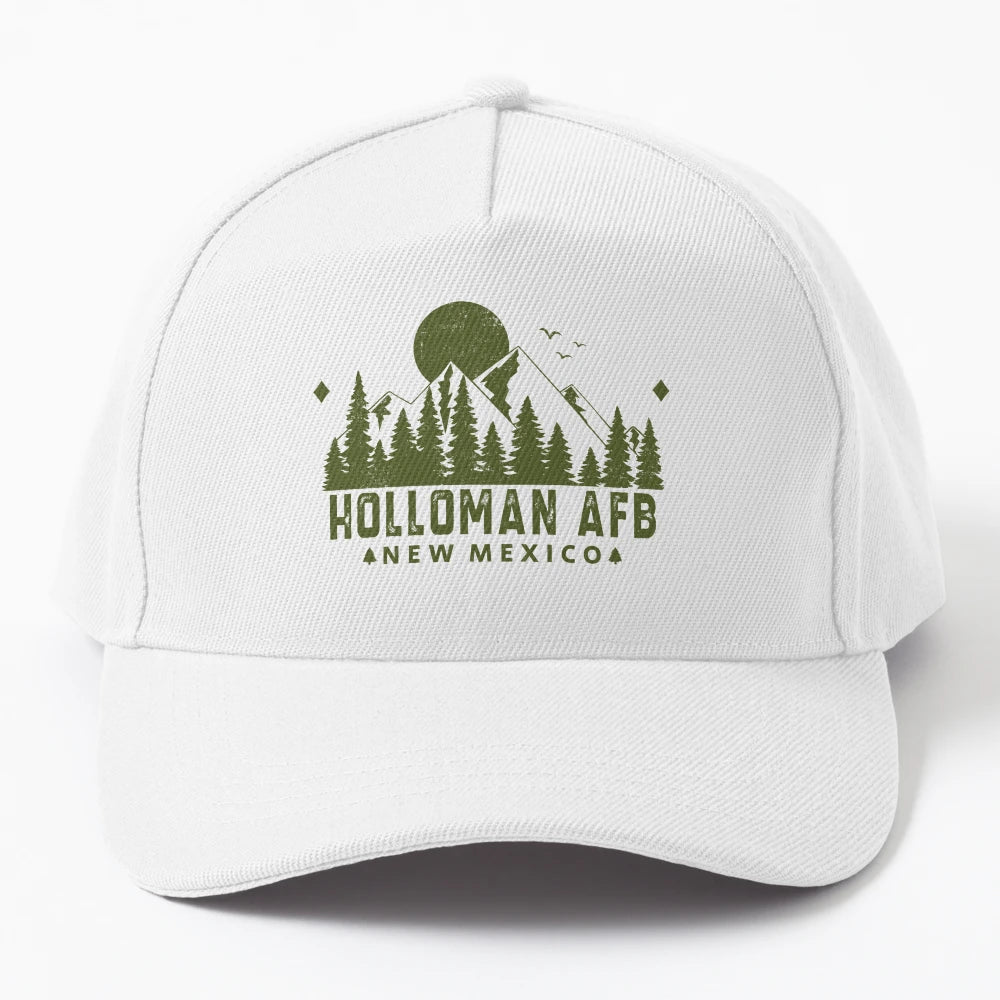 Holloman Afb New Mexico Mountain Souvenir Denim Baseball Cap - Snapback, Trucker Hat, Dad Hat, Denim Baseball Cap