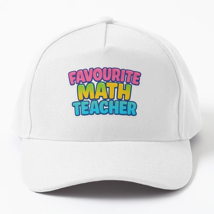 Favourite Math Teacher Trucker Hat - Unstructured - Snapback, Trucker Hat, Dad Hat, Denim Baseball Cap