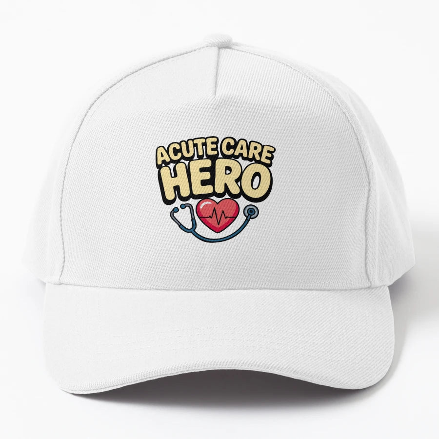 Acute Care Hero New Era Snapback - Structured Unique Art - Snapback, Trucker Hat, Dad Hat, Denim Baseball Cap