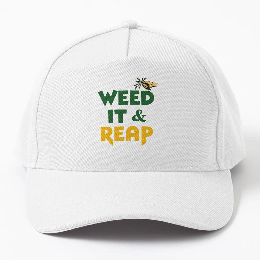Gardeners Out There Denim Baseball Cap - Vintage Aesthetic - Snapback, Trucker Hat, Dad Hat, Denim Baseball Cap