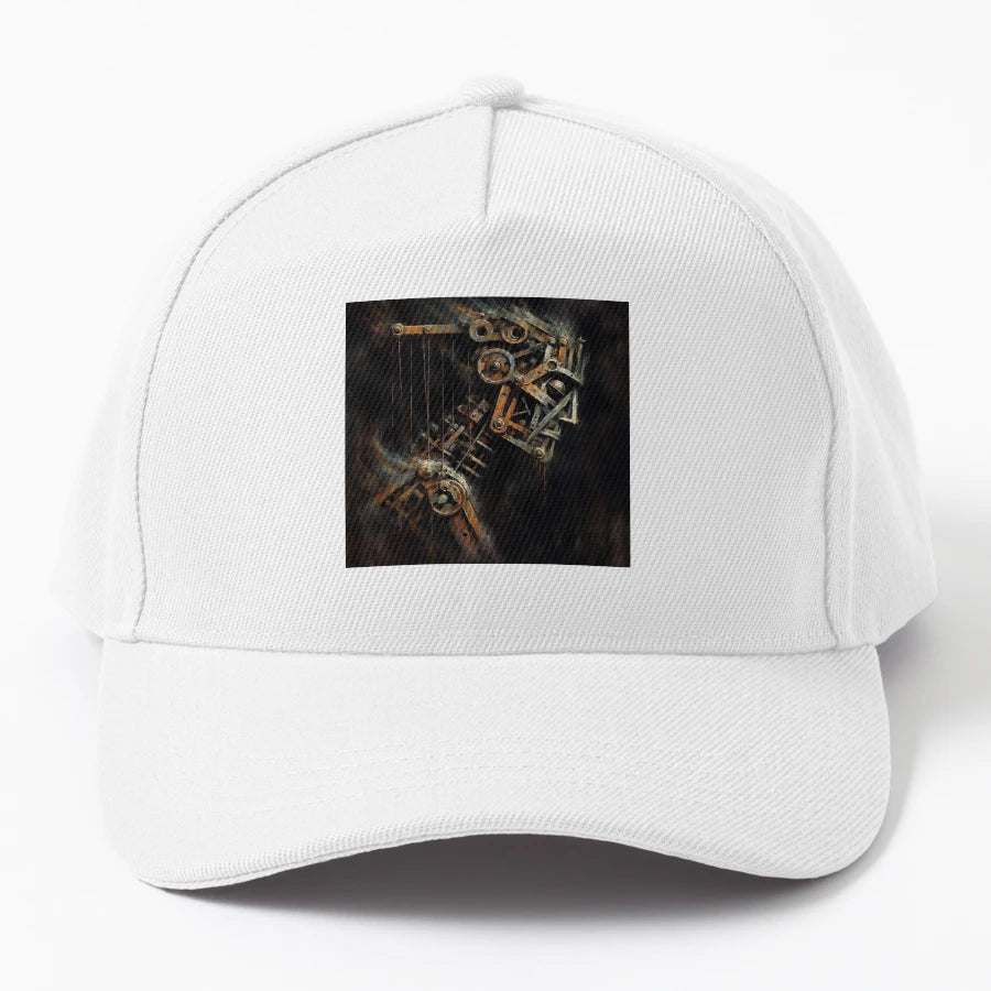Cubist Portrait Metal New Era Snapback - Premium Outdoor - Snapback, Trucker Hat, Dad Hat, Denim Baseball Cap