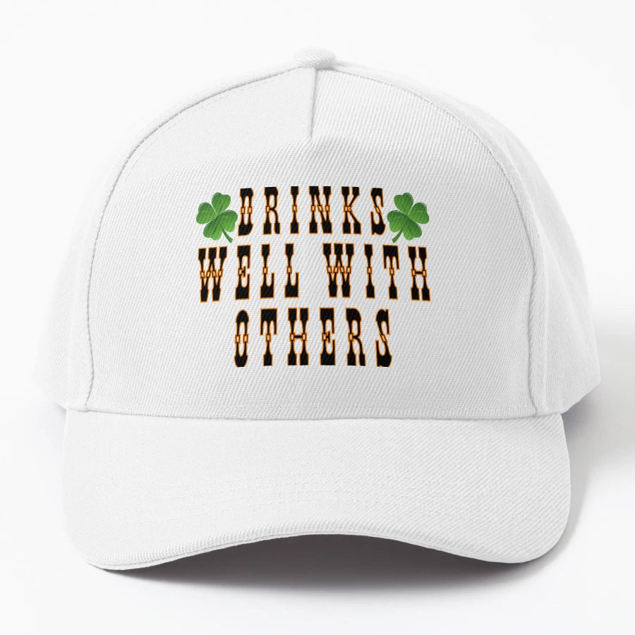 Drinks Well Others OTTO Dad Hat - Minimalist Style - Snapback, Trucker Hat, Dad Hat, Denim Baseball Cap