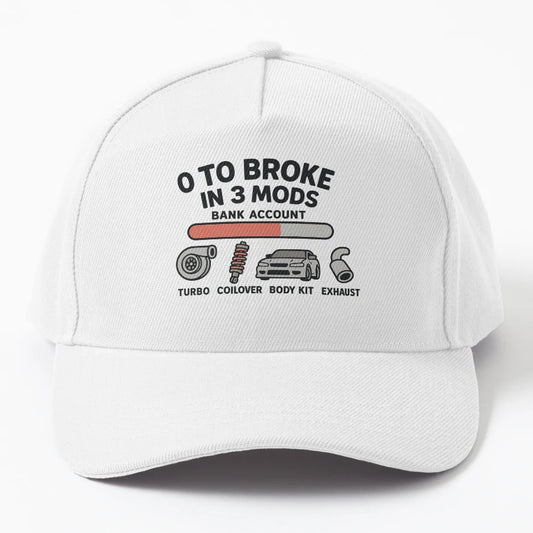 0 To Broke 3 Mods Trucker Hat - Great Gift Idea for Birthday - Snapback, Trucker Hat, Dad Hat, Denim Baseball Cap
