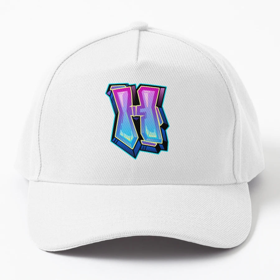 Alphabet H New Era Snapback - Distressed Outdoor Ready - Snapback, Trucker Hat, Dad Hat, Denim Baseball Cap