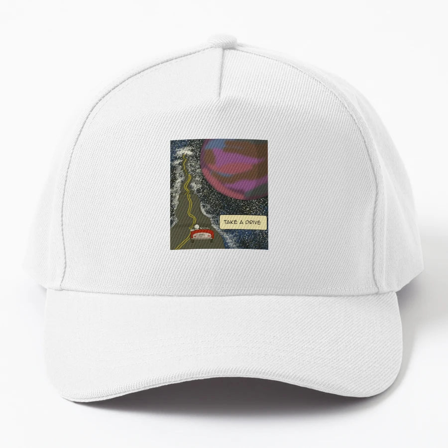 Take Drive Comic OTTO Dad Hat - Structured Unique Art - Snapback, Trucker Hat, Dad Hat, Denim Baseball Cap