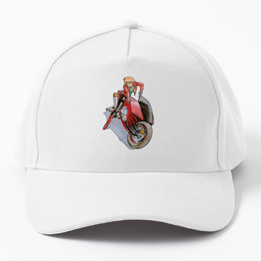 Bike Bubblegum Crisis Trucker Hat - Exclusive Breathable - Snapback, Trucker Hat, Dad Hat, Denim Baseball Cap