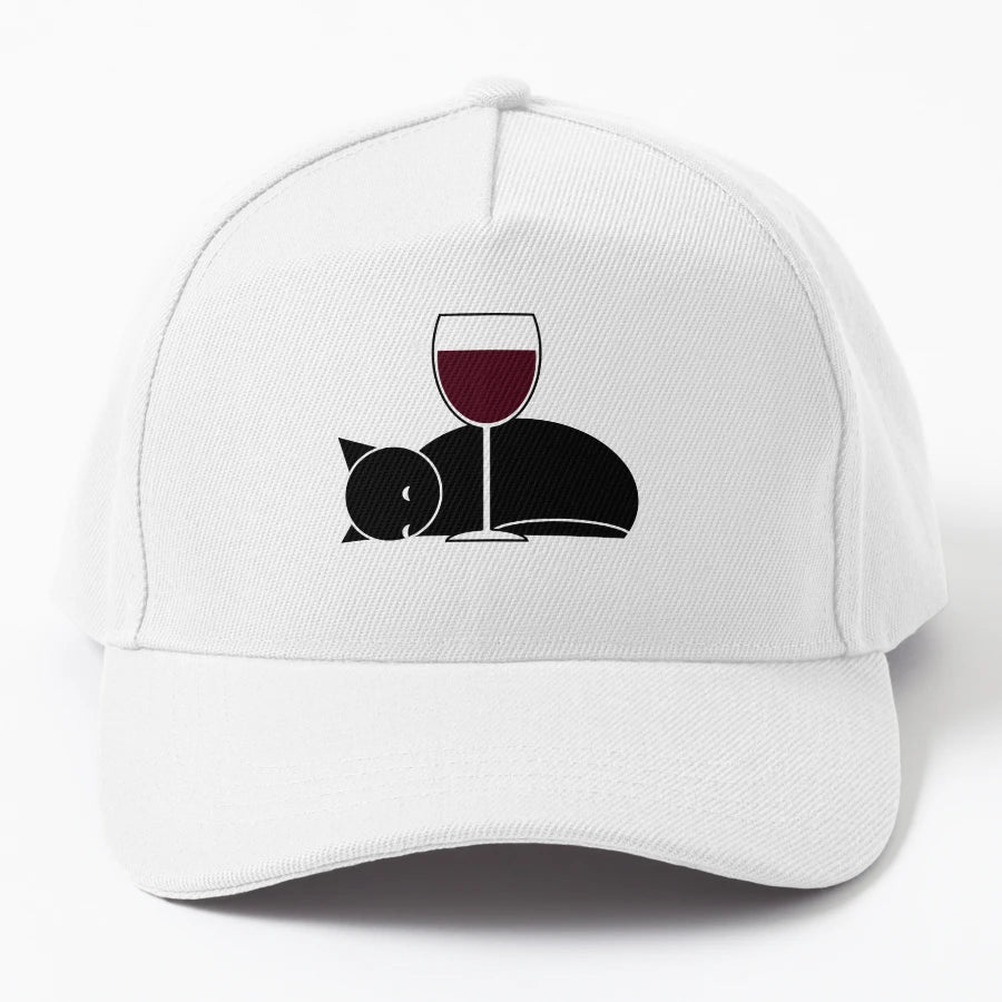 Catnap Cabernet Trucker Hat - Washed Cotton - Snapback, Trucker Hat, Dad Hat, Denim Baseball Cap