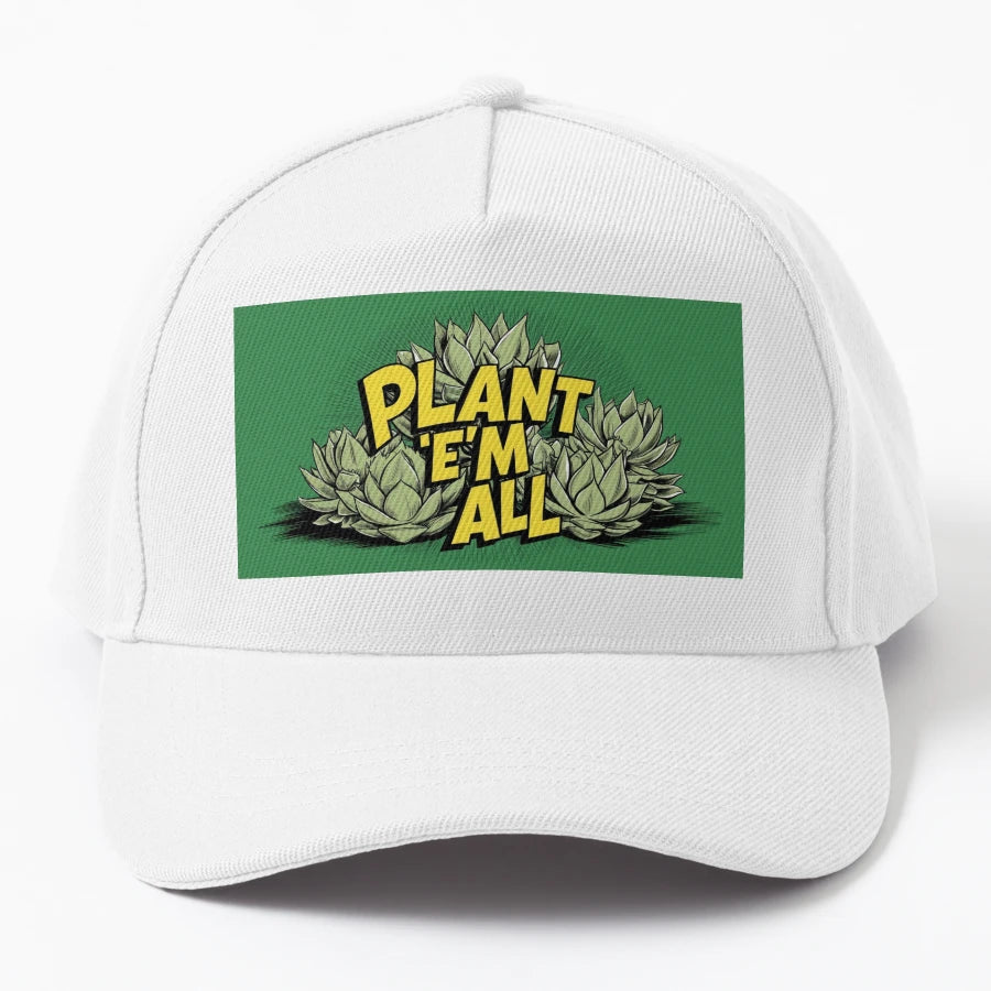 Plant Em All Succulents New Era Snapback - High-Quality - Snapback, Trucker Hat, Dad Hat, Denim Baseball Cap