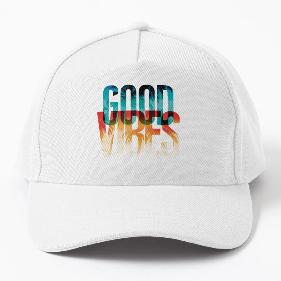 Good Vibes New Era Snapback - 6-Panel Cap - Snapback, Trucker Hat, Dad Hat, Denim Baseball Cap