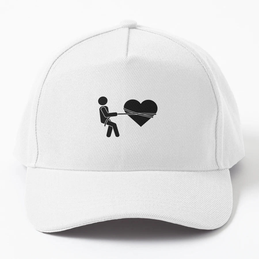 Heart Psychodelic Hot Original Positive Trucker Hat - Snapback, Trucker Hat, Dad Hat, Denim Baseball Cap