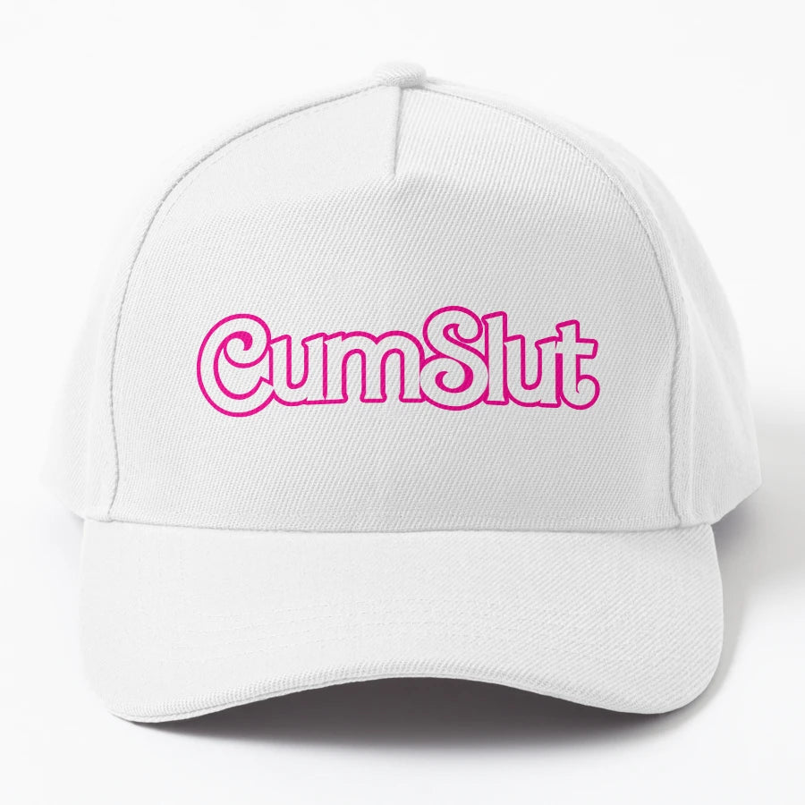 Cumslut Denim Baseball Cap - Perfect Gift for Birthday - Snapback, Trucker Hat, Dad Hat, Denim Baseball Cap